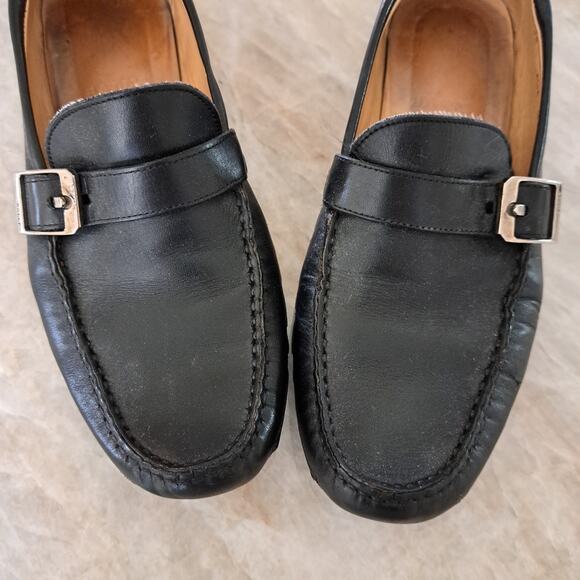 BALLY Women's Alta Classic Driving Moc Loafer in Black Leather Size 38/7.5 - Picture 6 of 12